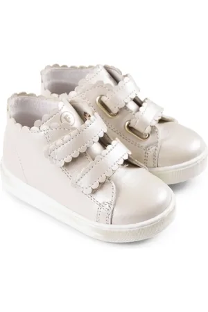 Falcotto Scalloped-detail high-top sneakers