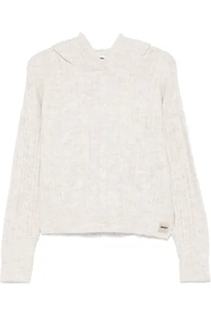 DKNY Cable-knit hoodie
