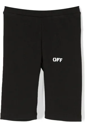 OFF-WHITE Logo-print cotton shorts