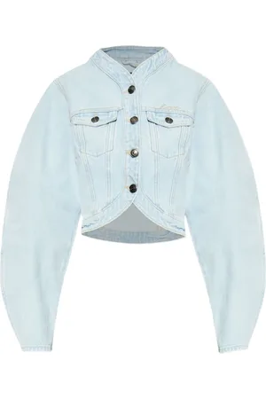 ROTATE Cropped denim jacket