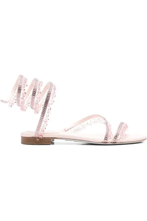 RENE CAOVILLA Crystal-embellished flat sandals