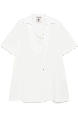 SEMICOUTURE Lace-up shirt dress