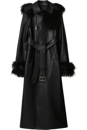 Burberry Long leather trench coat