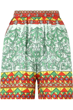 Dolce & Gabbana Carretto-print twill shorts