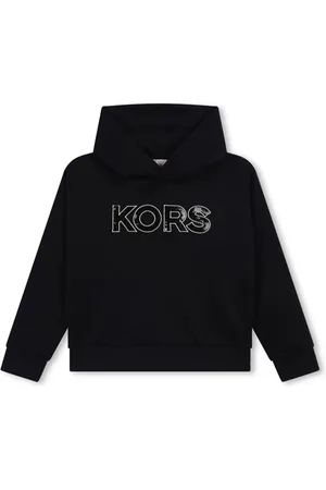 Michael Kors Sequinned-logo jersey hoodie