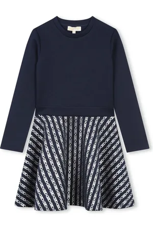 Michael Kors Monogram panelled skater dress