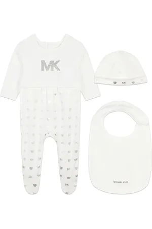 Michael Kors Logo-print cotton babygrow set