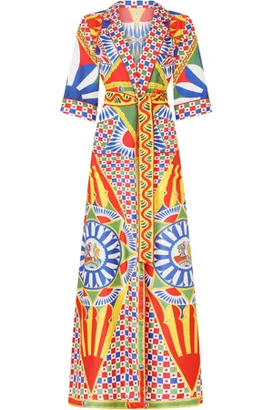 Dolce & Gabbana Carretto-print twill robe