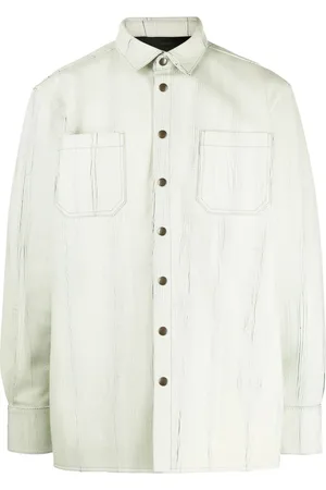 Botter Crinkled-finish leather shirt