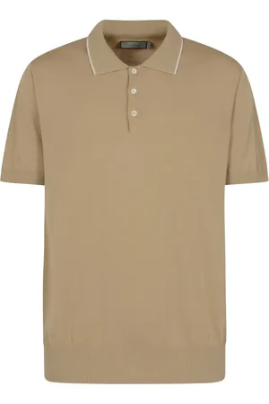 CANALI Fine-knit polo shirt