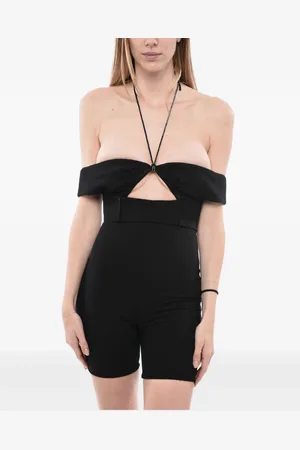 Saint Laurent Cut-out playsuit
