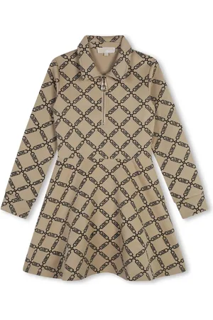 Michael Kors Logo-print long-sleeved dress