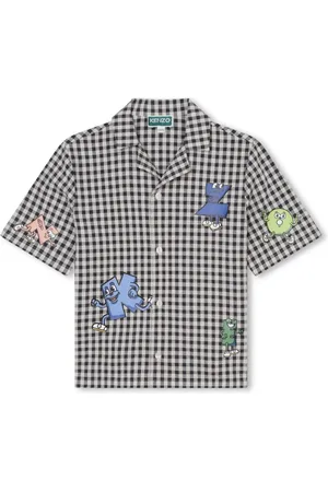 Kenzo Logo-print check shirt