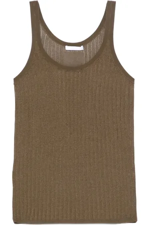 Helmut Lang Pointelle ribbed tank top