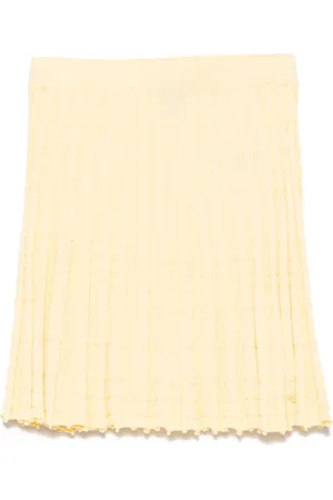 Emporio Armani Pleated-effect knitted skirt
