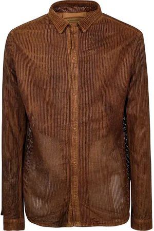 GIORGIO BRATO Vegeta-leather shirt
