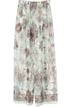 ERMANNO SCERVINO Graphic-print trousers