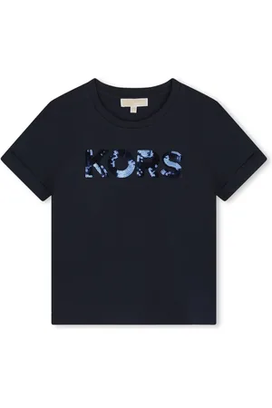 Michael Kors Sequinned-logo cotton T-shirt