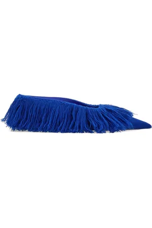 Salvatore Ferragamo 55mm Eva fringe-detail pointed mules