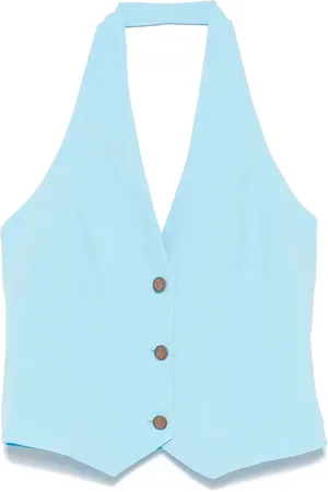..,MERCI Slub-textured top
