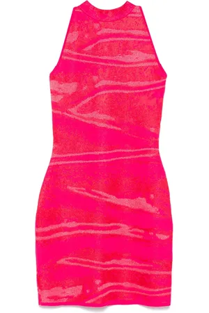 Balmain Patterned-jacquard mini dress