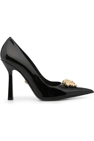 VERSACE La Medusa 105mm patent-leather pumps