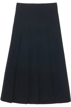 STUDIO NICHOLSON Pleated asymmetric skirt