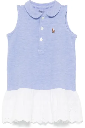 Ralph Lauren Logo-embroidered dress