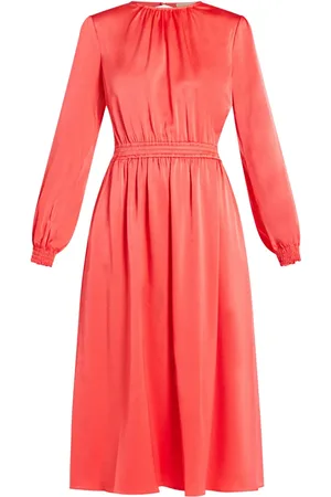 Michael Kors Open-back satin midi dress