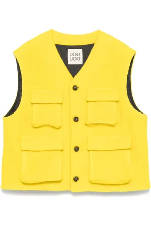 DOUUOD KIDS Brushed-finish gilet