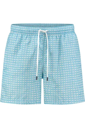 FEDELI Patterned swim shorts