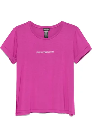 Emporio Armani Rhinestone-logo T-shirt