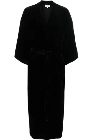 THE ROSE IBIZA Bata silk velvet kimono
