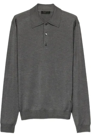Prada Cashmere-blend polo shirt