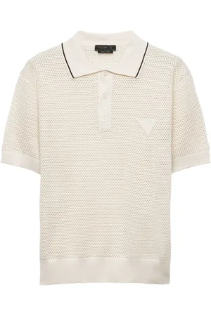 Prada Silk and cotton polo shirt