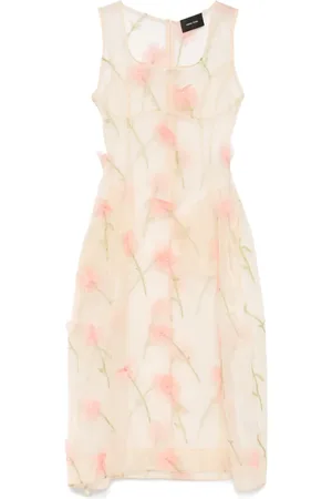 Simone Rocha Spculpted carnation midi dress