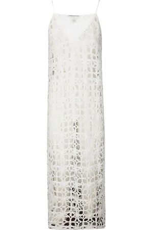 STEFANO MORTARI Crochet midi dress