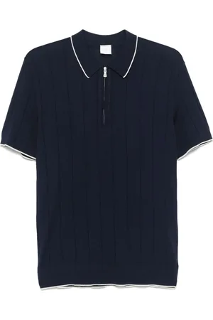 ELEVENTY Ribbed polo shirt