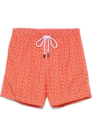 BARBA Paisley-print swim shorts