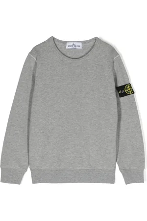 Stone Island Compass-badge cotton sweatshirt