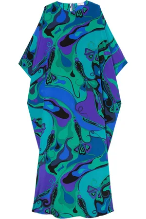 Puccini Orchidee-print maxi dress