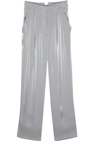 GENNY Straight-leg lam?? trousers