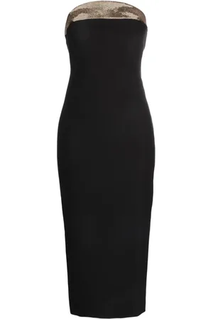 GENNY Sequin-embellished midi dress