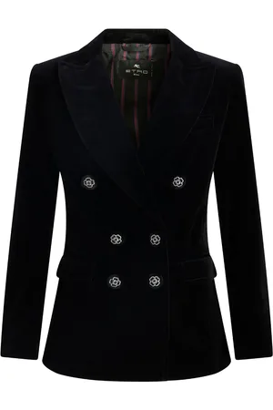 Etro Double-breasted velvet blazer