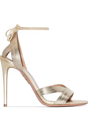 Aquazzura Ari 105mm leather sandals