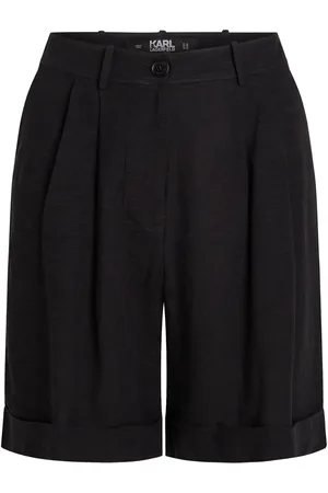 Karl Lagerfeld Tailored linen-blend shorts