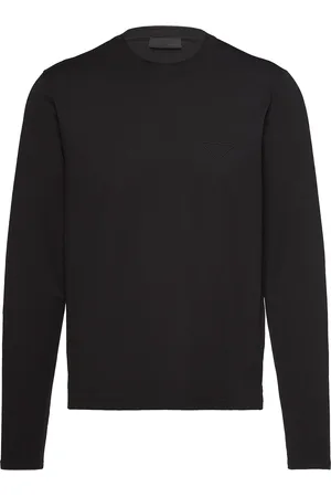 Prada Embroidered logo long-sleeve T-shirt
