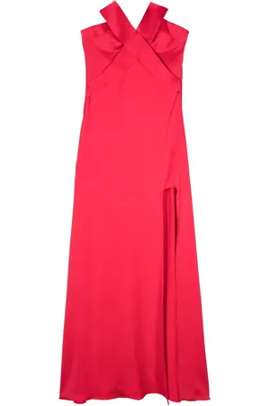 GENNY Strapless satin gown