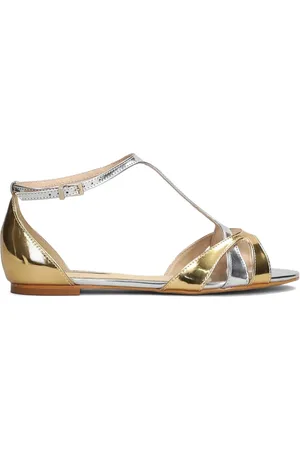 Werner Metallic-effect sandals
