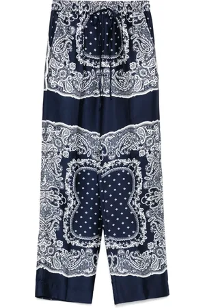 Sandro Paisley-print trousers